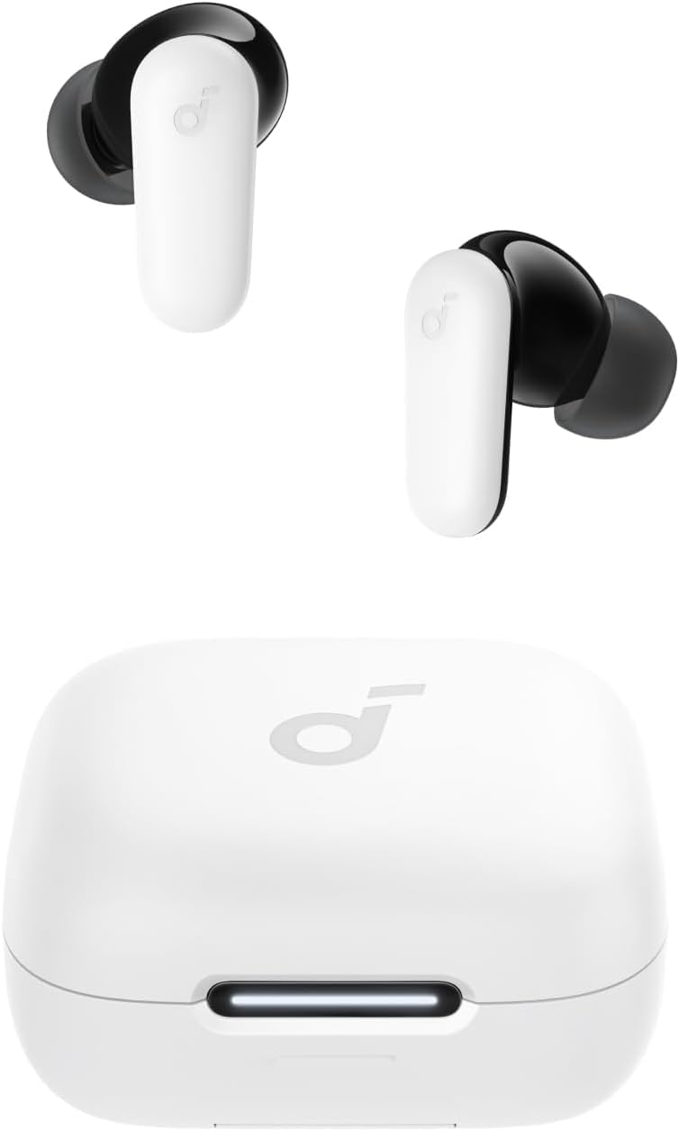 Soundcore P30i de Anker Auriculares con Cancelación de Ruido, Cancelación de Ruido Potente e Inteligente, Graves Potentes, 45 Horas de Reproducción, Estuche 2 en 1 y Soporte para el Móvil, IP54 - 1