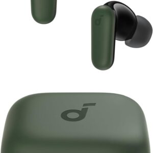 Soundcore P30i de Anker Auriculares con Cancelación de Ruido, Cancelación de Ruido Potente e Inteligente, Graves Potentes, 45 Horas de Reproducción, Estuche 2 en 1 y Soporte para el Móvil, IP54