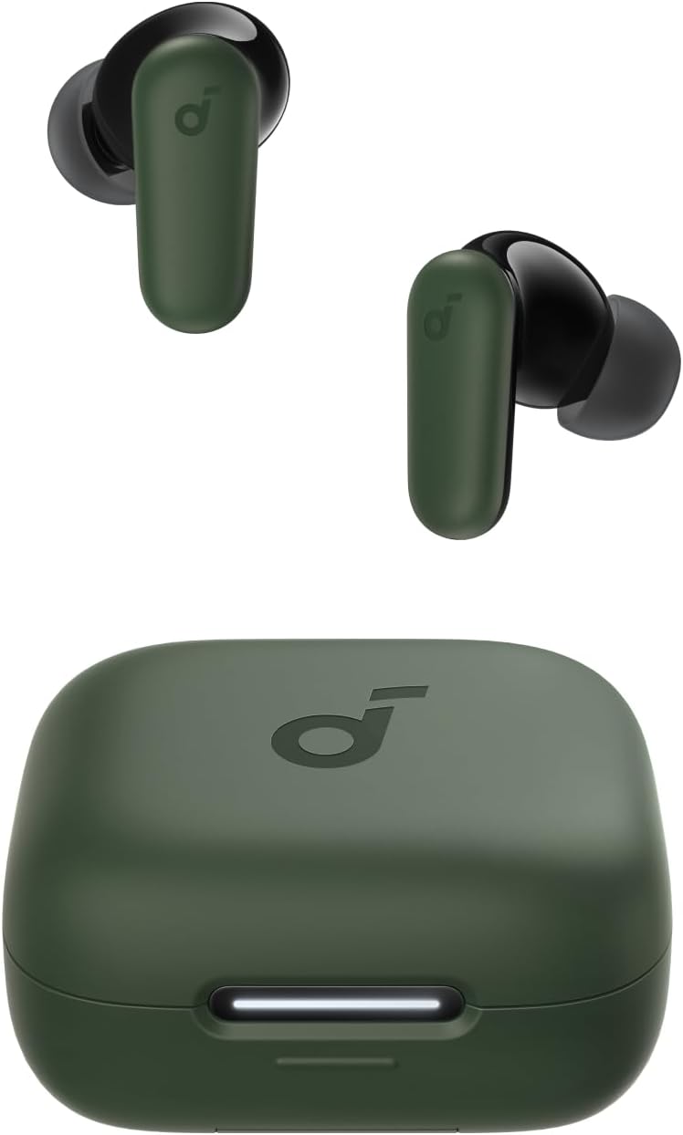 Soundcore P30i de Anker Auriculares con Cancelación de Ruido, Cancelación de Ruido Potente e Inteligente, Graves Potentes, 45 Horas de Reproducción, Estuche 2 en 1 y Soporte para el Móvil, IP54 - 1