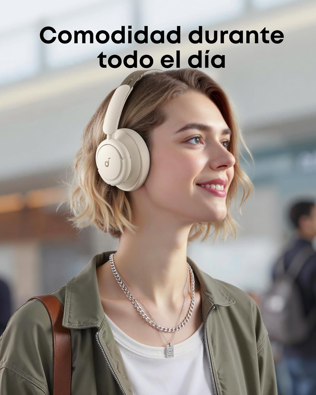 Soundcore de Anker Q30 Cascos Inalámbricos Bluetooth Cancelación de Ruido Activa Híbrida con Varios Modos, Sonido Hi-Res, EQ personalizado vía App, 50H Reproducción, Ajuste Cómodo, Conexión Multipunto - 5
