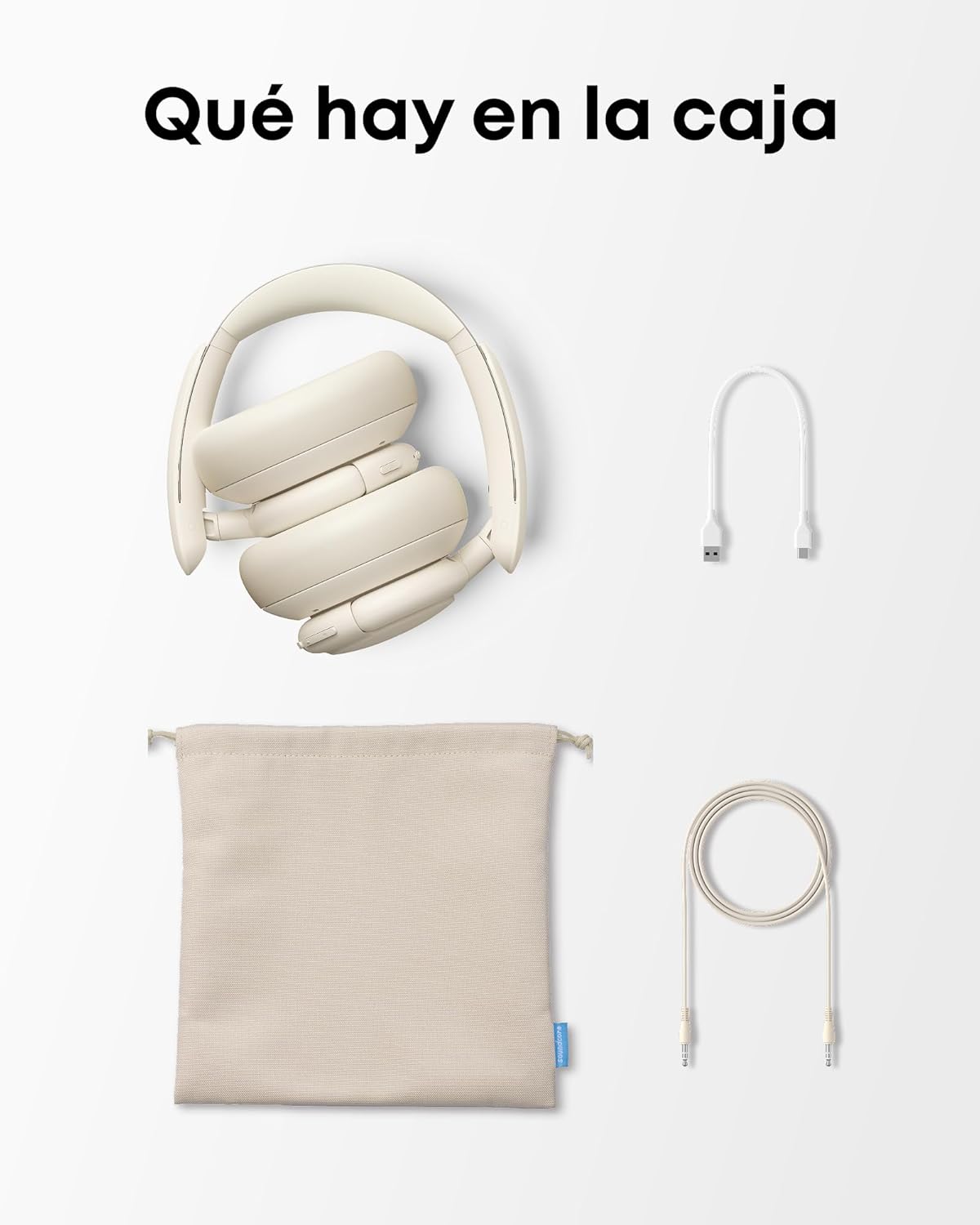 Soundcore de Anker Q30 Cascos Inalámbricos Bluetooth Cancelación de Ruido Activa Híbrida con Varios Modos, Sonido Hi-Res, EQ personalizado vía App, 50H Reproducción, Ajuste Cómodo, Conexión Multipunto - 6