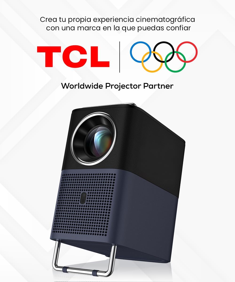 TCL A1s Proyector 4K Full HD, Google TV (APV/Netflix/Disney), 600 Lúmenes ISO, Dolby Audio 2×8W, Auto Focus & 6D Keystone, Bluetooth y WiFi, con Botones Táctiles y Bolso para Cine en Casa, Habitacion - 6