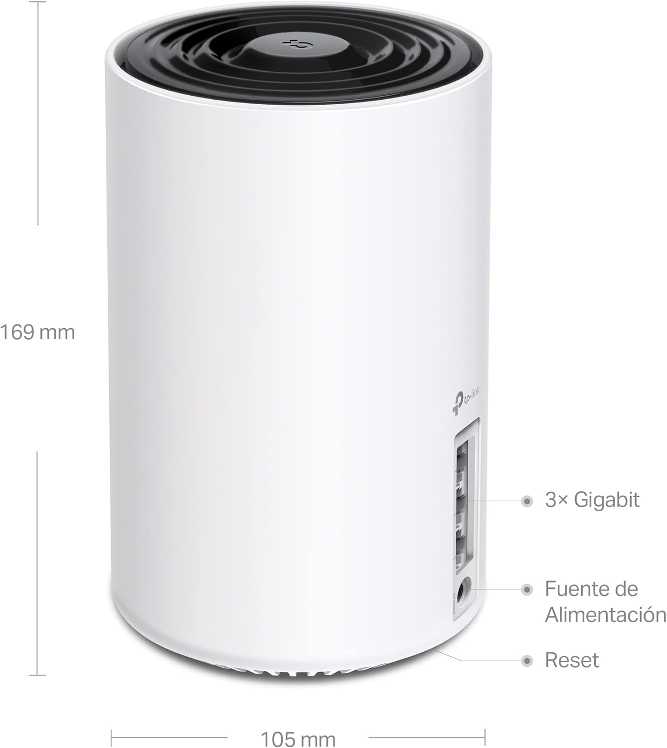 TP-Link Deco XE75 Mesh WLAN Set (Pack de 3), Enrutador y Repetidor Tribanda Wi-Fi 6E AXE5400, 3 Puertos Gigabit para Cada Unidad, para Casas de 4 a 7 Dormitorios, Protección Juvenil Integral, WPA3 - 2