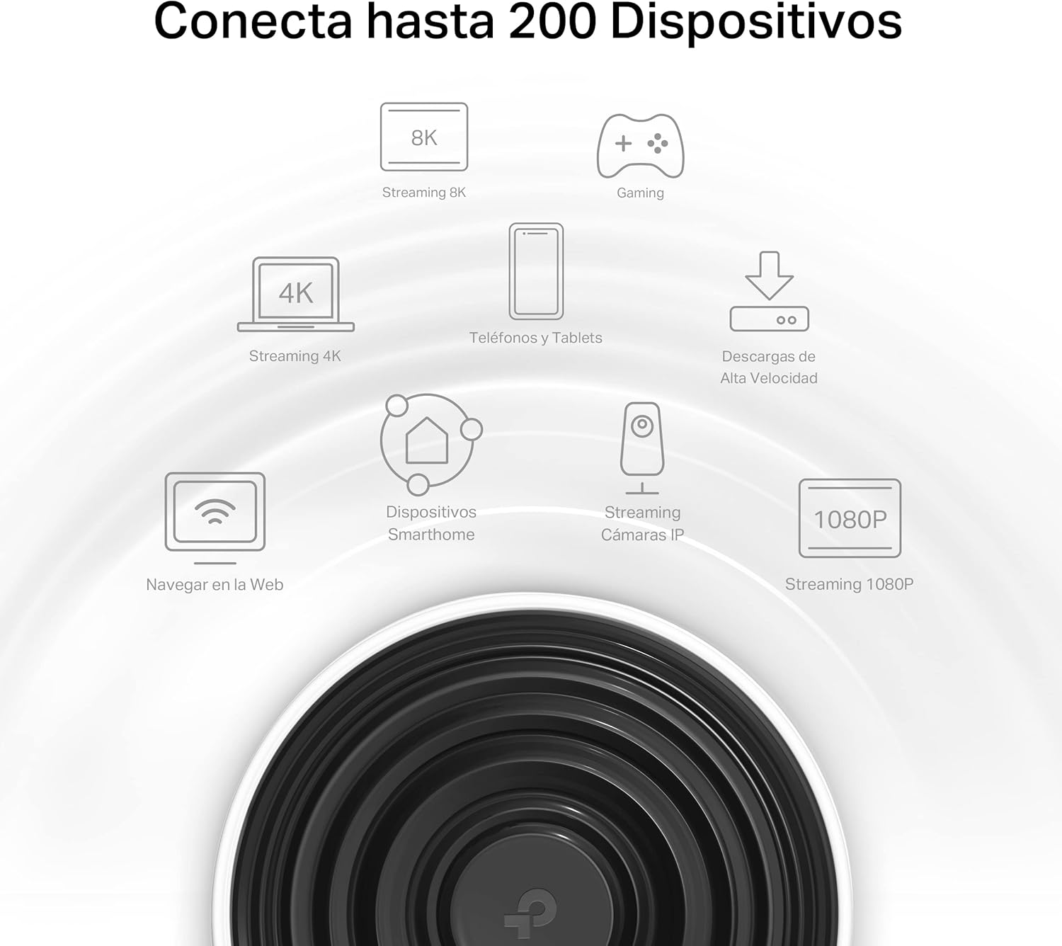 TP-Link Deco XE75 Mesh WLAN Set (Pack de 3), Enrutador y Repetidor Tribanda Wi-Fi 6E AXE5400, 3 Puertos Gigabit para Cada Unidad, para Casas de 4 a 7 Dormitorios, Protección Juvenil Integral, WPA3 - 4