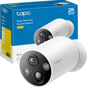 Tapo [2024 Nuevo] C425 - Cámara Wi-Fi de Batería para Exterior/Interior, 2K QHD, 10000mAh, IA Mejorada, Visión Nocturna a Color, Base Magnética, No Requiere Hub, Compatible con Panel Solar