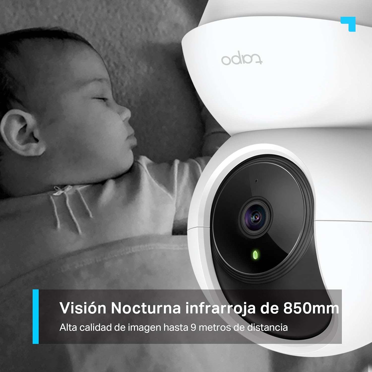 Tapo C210(2-Pack) - Cámara IP WiFi 360° Cámara de Vigilancia 2K (3MP),Visión Nocturna Admite Tarjeta SD hasta 512 GB, Detección de Movimiento, Control Remoto, Compatible con Alexa - 5