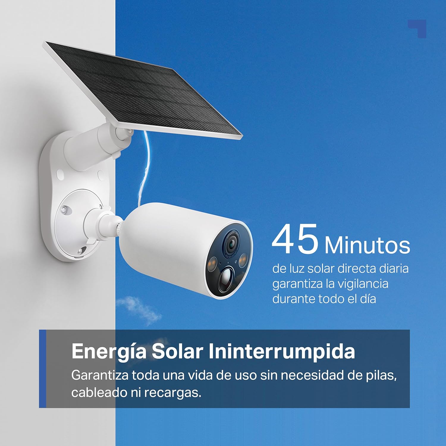 Tapo C425 Kit-Cámara de Seguridad Solar, Base magnética Ajustable, visión Nocturna en Color, Memoria MicroSD, batería de 10000 mAh, Campo de visión súper Gran Angular de 150°, Compatible con Alexa - 3