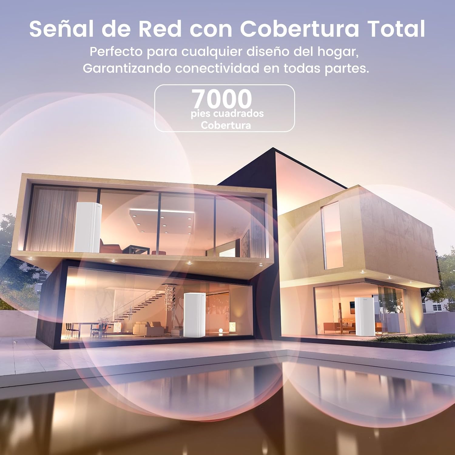 Tenda Nova Mesh MX12 (3-Pack) - WiFi Mesh AX3000, Repetidor WiFi 6 de Doble Banda 2,4 GHz/5 GHz, Router para Toda la Casa, 3X Puertos Gigabit, Backhaul Ethernet, Control Parental, MU-MIMO, OFDMA - 5