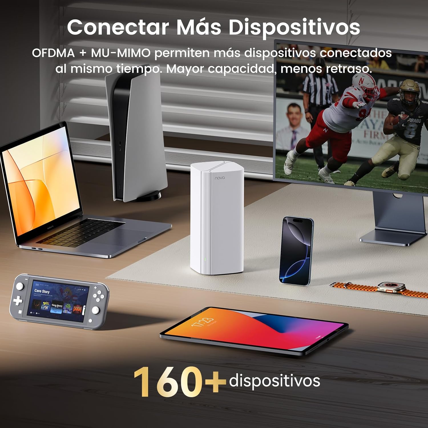 Tenda Nova Mesh MX12 (3-Pack) - WiFi Mesh AX3000, Repetidor WiFi 6 de Doble Banda 2,4 GHz/5 GHz, Router para Toda la Casa, 3X Puertos Gigabit, Backhaul Ethernet, Control Parental, MU-MIMO, OFDMA - 6