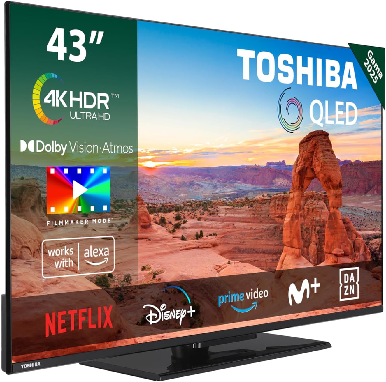 Toshiba 32LV3563DG Smart TV de 32", con Resolución Full HD (1920 x 1080), HDR, Compatible con Asistente de Voz Alexa - 5