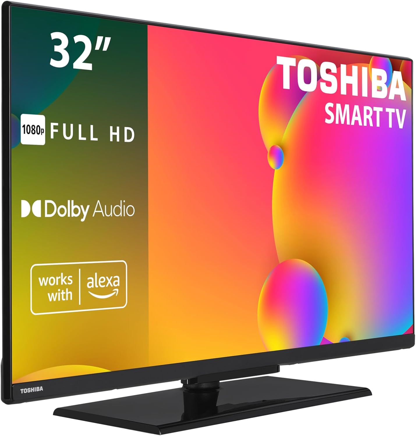 Toshiba 32LV3563DG Smart TV de 32", con Resolución Full HD (1920 x 1080), HDR, Compatible con Asistente de Voz Alexa - 1