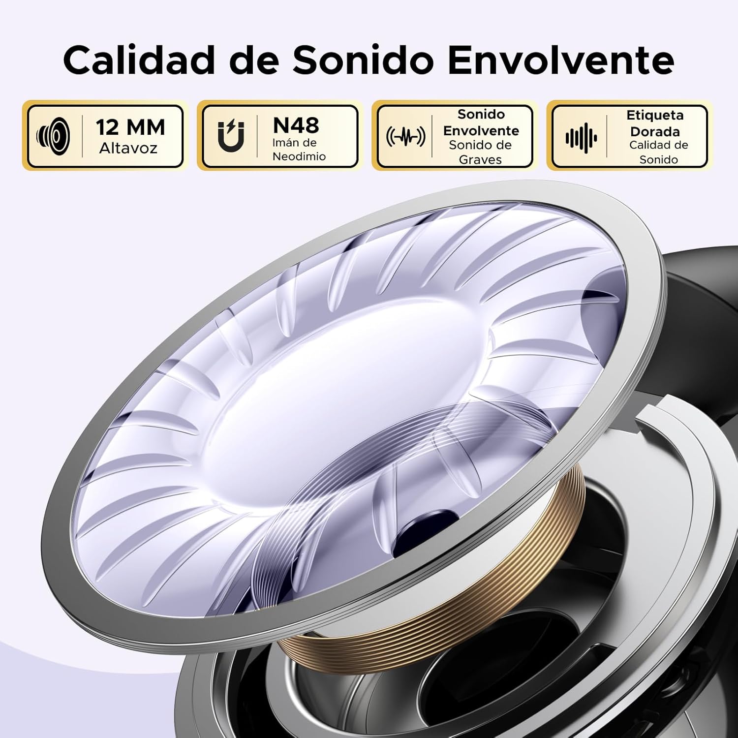 UGREEN HiTune S3 Auriculares Inalámbricos Bluetooth 5.4, Audifonos Deportivos Abiertos con Clip y Cancelación de Ruido ENC, 30H de Reproducción, Carga Rápida USB-C, Hi-Fi, IPX5 Impermeable, Negro - 3