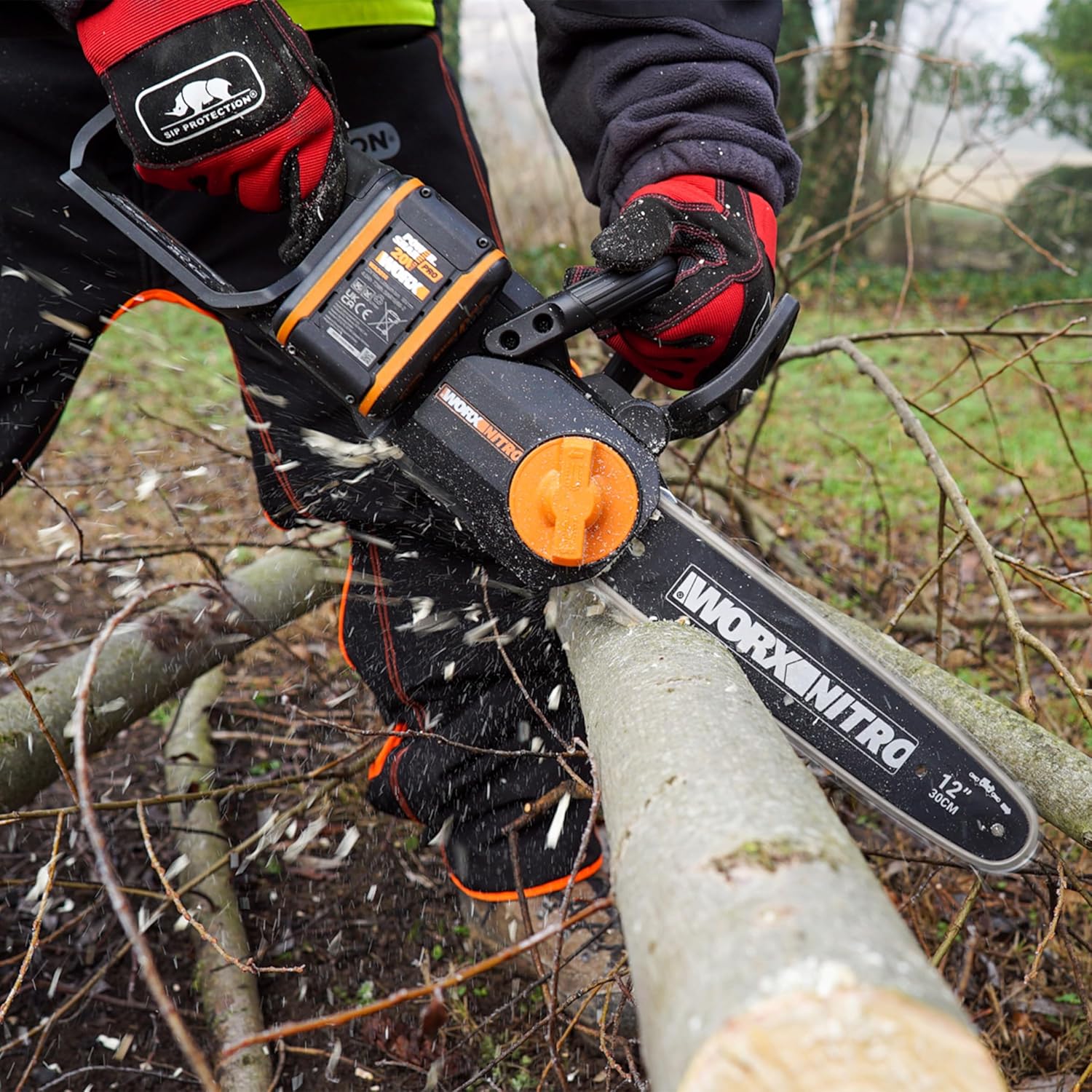 WORX PowerShare Pro WA3644 - Batería Recargable de Iones de Litio (20 V, 4,0 Ah, Mayor Seguridad y Mayor Tiempo de Funcionamiento, con indicador LED, innovadora tecnología Heatshield, Adecuada para - 6