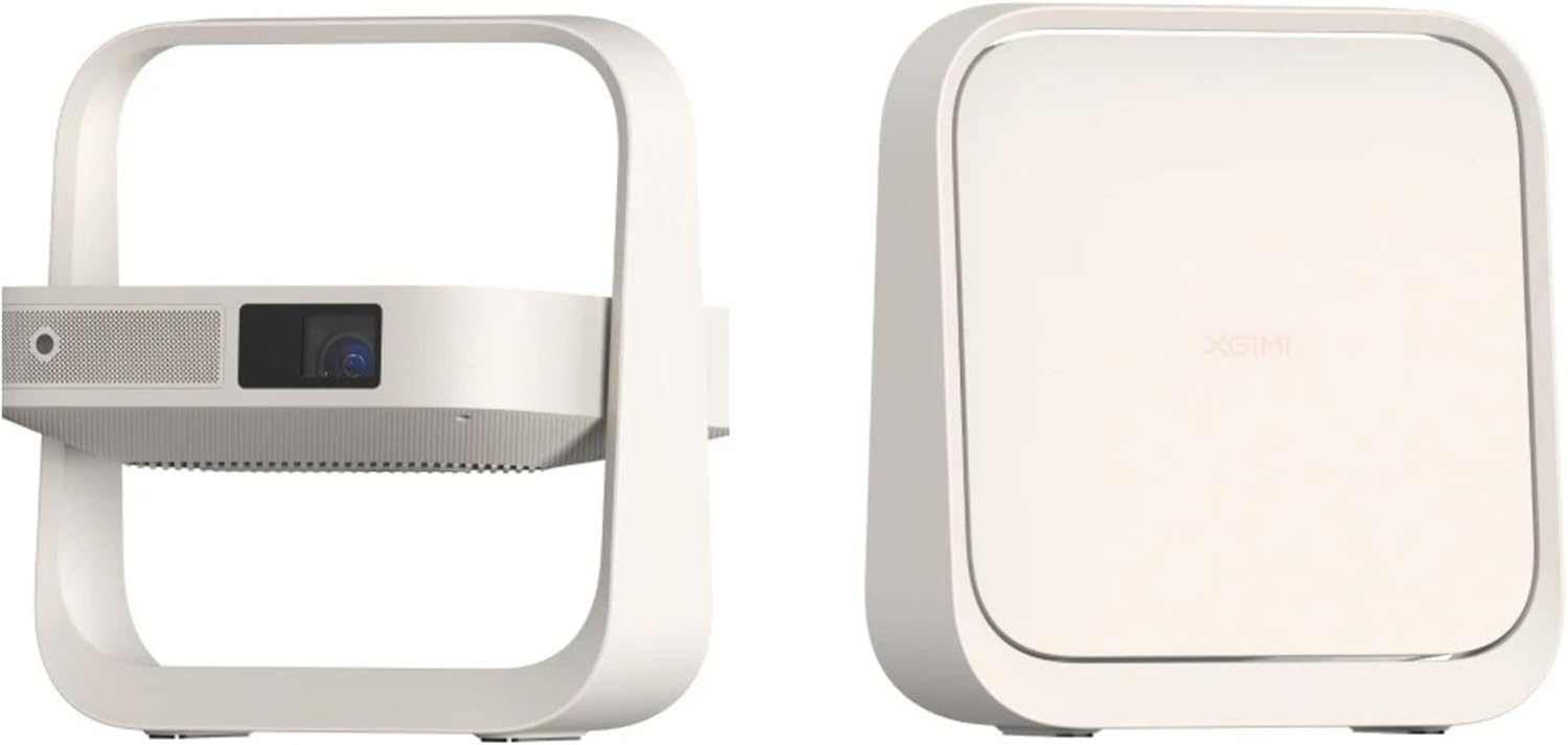 XGIMI Elfin Flip Plus Proyector Portátil, 500 Lúmenes ISO, Resolución 1080P, Google TV con Netflix Oficial, Soporte 150°, Altavoces Integrados de 2 x 3W, WiFi, Bluetooth, Adaptación a la Pantalla - 1