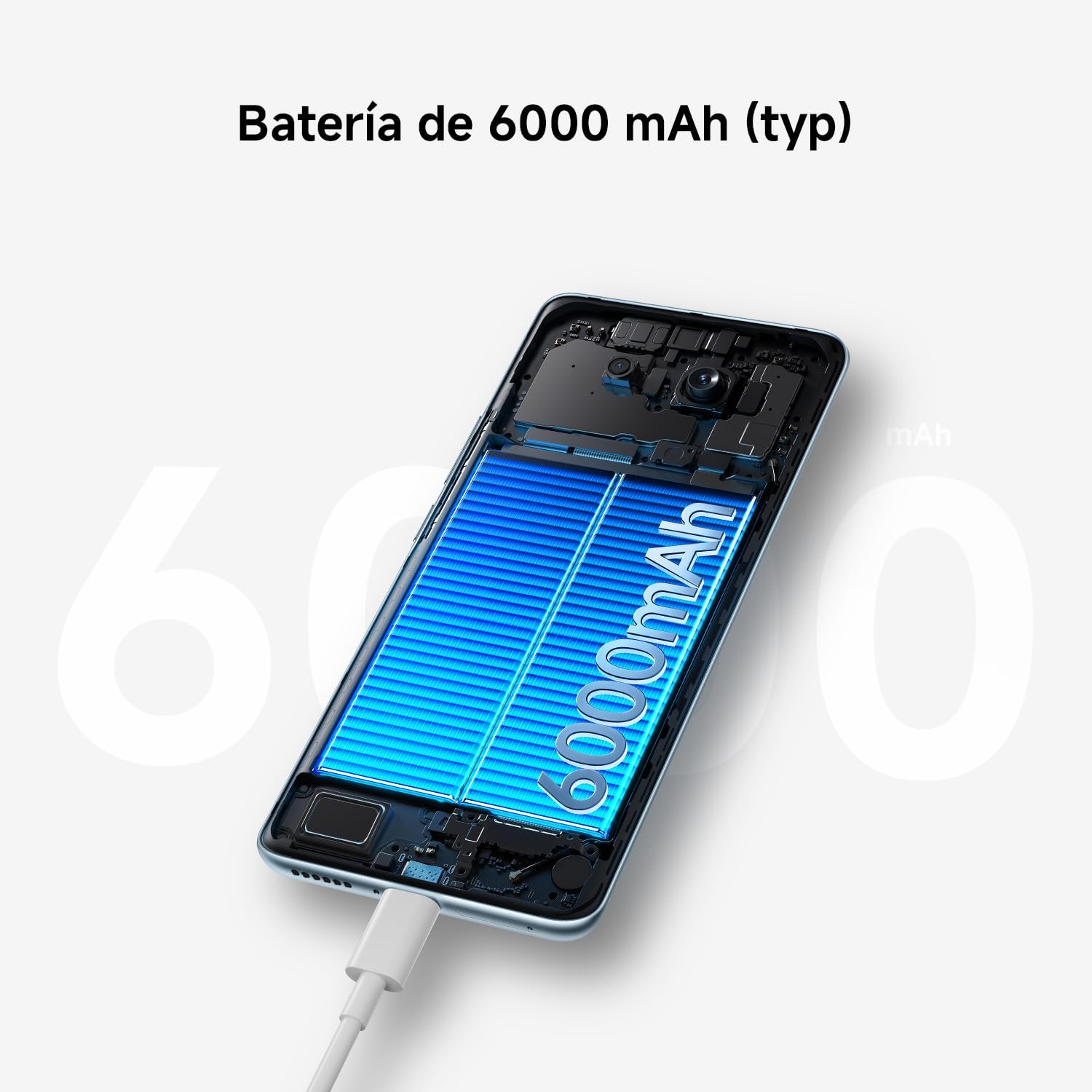 XIAOMI REDMI Note 15 - Smartphone de 6+128GB, Pantalla AMOLED FHD+ de 6,77", MediaTek Helio G100-Ultra, cámara de 108MP, batería de 6000 mAh, Cargador no Incluido, Azul Glaciar (Versión ES) - 5