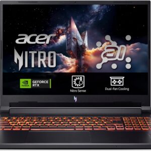 acer Nitro V 16 AI ANV16-42, Ordenador Portátil Gaming 16", WUXGA IPS (AMD Ryzen 7 260, 16 GB RAM, 512 GB SSD, NVIDIA GeForce RTX 5050, Sin Sistema Operativo) Negro, Teclado QWERTY Español