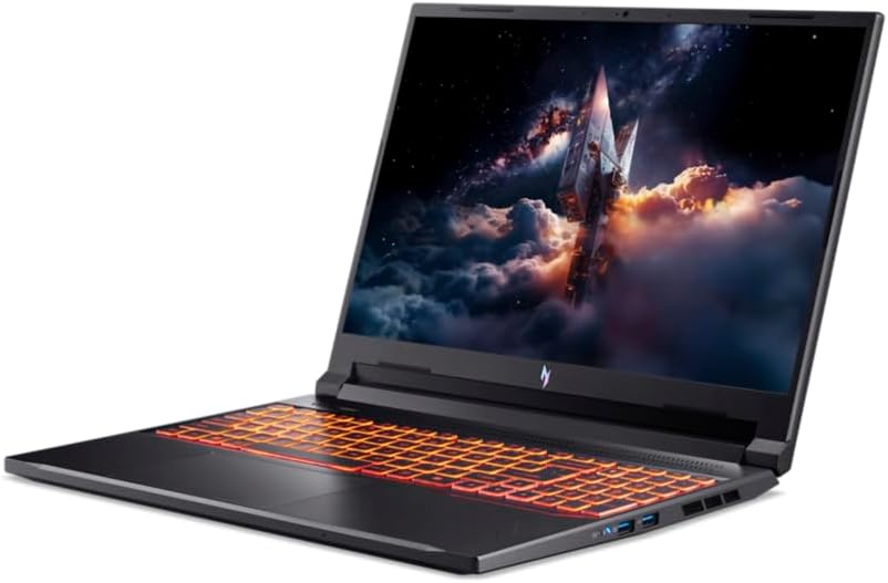 acer Nitro V 16 AI ANV16-42, Ordenador Portátil Gaming 16", WUXGA IPS (AMD Ryzen 7 260, 16 GB RAM, 512 GB SSD, NVIDIA GeForce RTX 5050, Sin Sistema Operativo) Negro, Teclado QWERTY Español - 4
