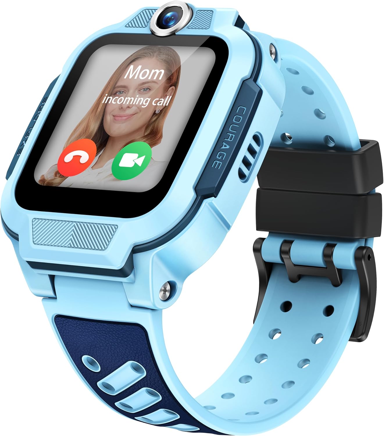 imoo Z3, Reloj Inteligente niño, Reloj niños GPS y Llamadas, SIM, videollamadas HD, Control Parental, Modo Colegio, protección IPX8, SOS, Pantalla táctil 1,5", niños (Azul) - 1