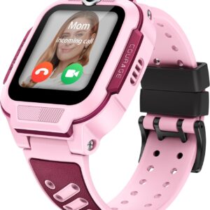 imoo Z3, Reloj Inteligente niño, Reloj niños GPS y Llamadas, SIM, videollamadas HD, Control Parental, Modo Colegio, protección IPX8, SOS, Pantalla táctil 1,5", niños (Rosa)