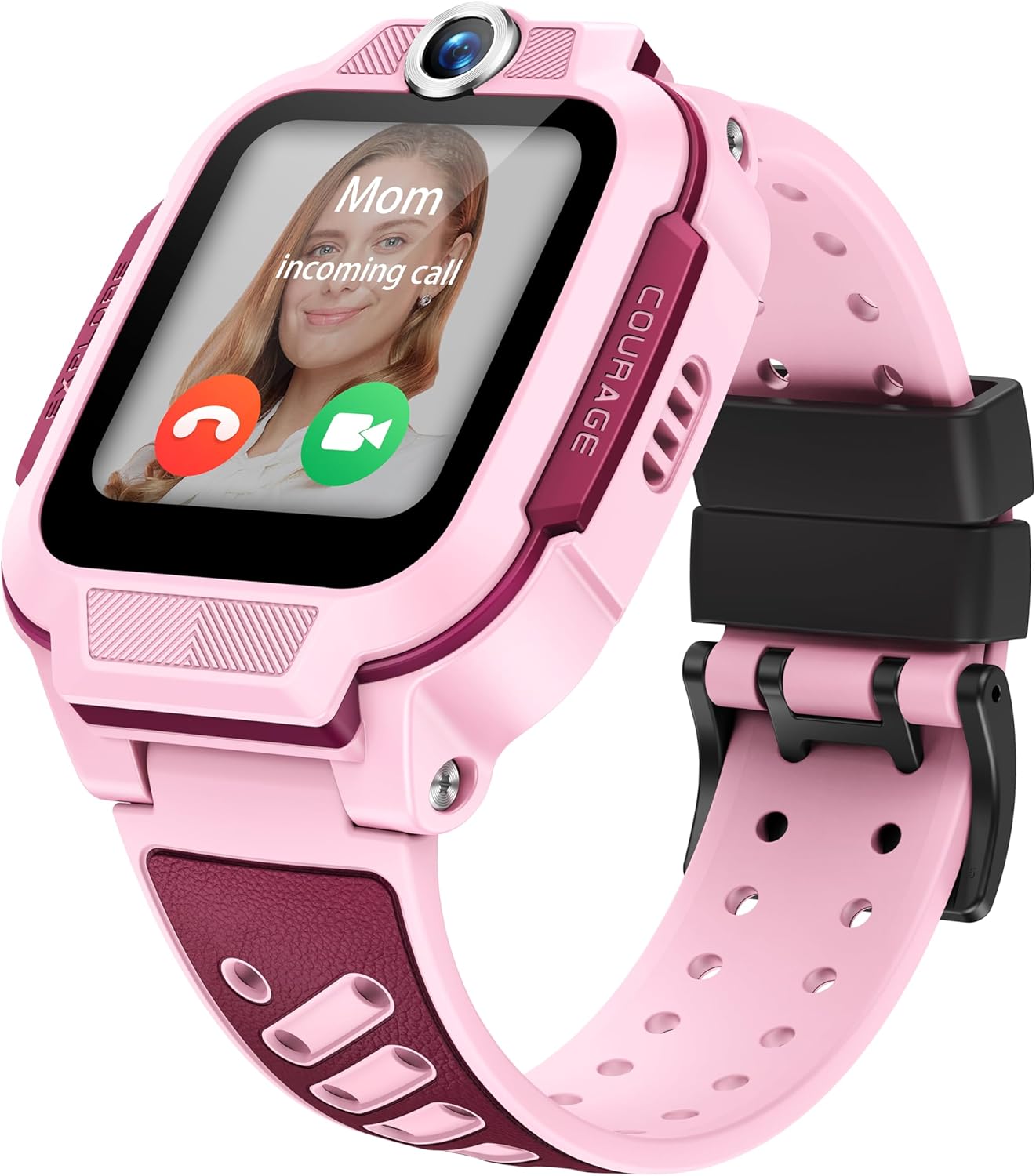 imoo Z3, Reloj Inteligente niño, Reloj niños GPS y Llamadas, SIM, videollamadas HD, Control Parental, Modo Colegio, protección IPX8, SOS, Pantalla táctil 1,5", niños (Rosa) - 1
