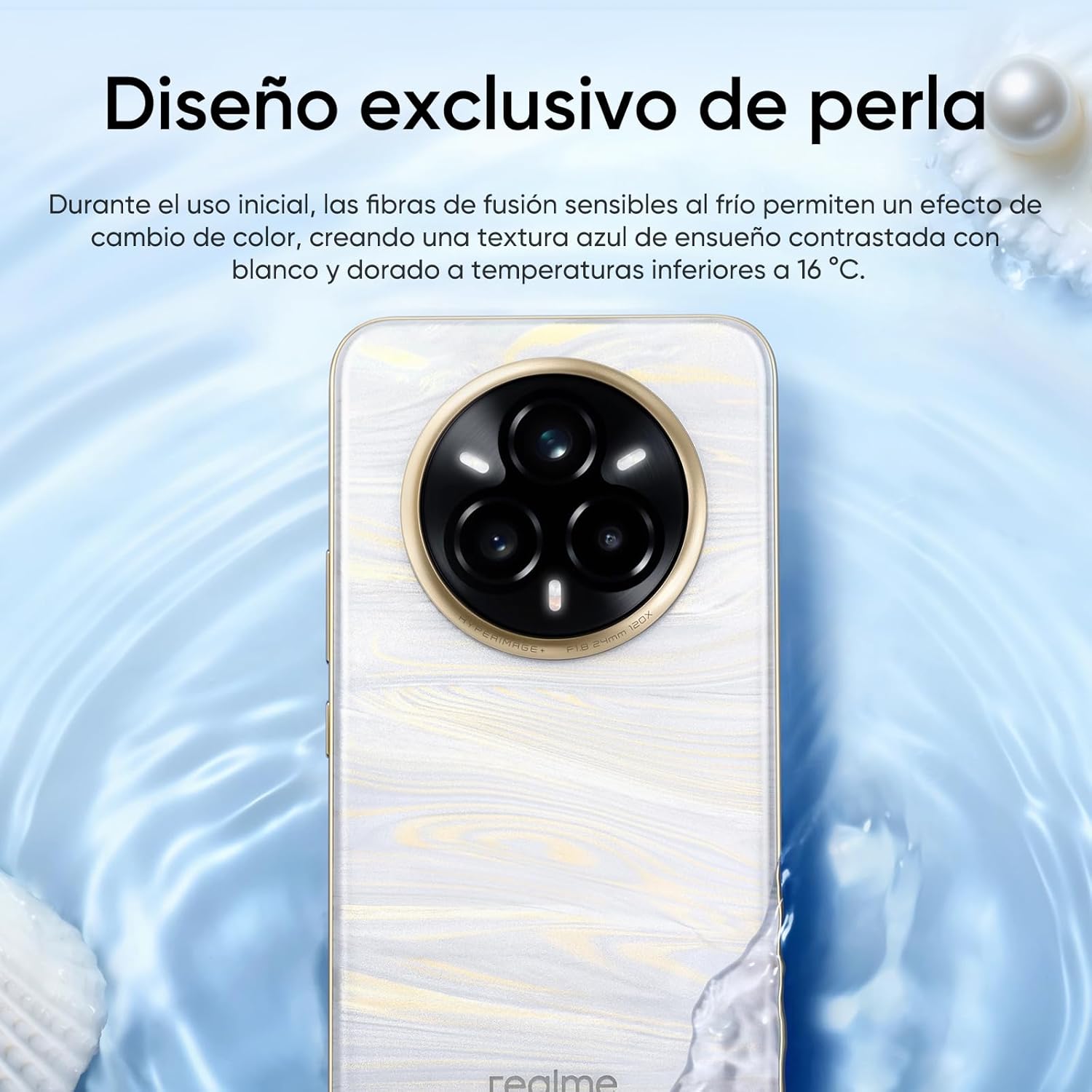 realme 14 Pro+ 5G Android Smartphone, 8+ 256 GB, Sony IMX896 OIS-Kamera, Trendiges Design mit wechselnden Farben, IP69, 6,83" 120-Hz-Display, 5260-mAh-Akku, Weiß (Mit Adapter) - 3
