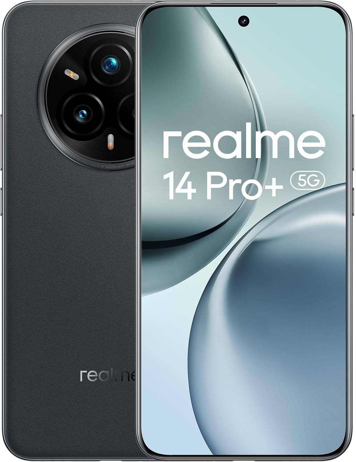 realme 14 Pro+ Smartphone 5G,Gris,Cámara Sony 3X Periscópica con OIS,Diseño Que Cambia de Color con el frío,Batería 5130mAh,IP69,18GB(8+10expansión)+256GB(sin Adaptador) - 1