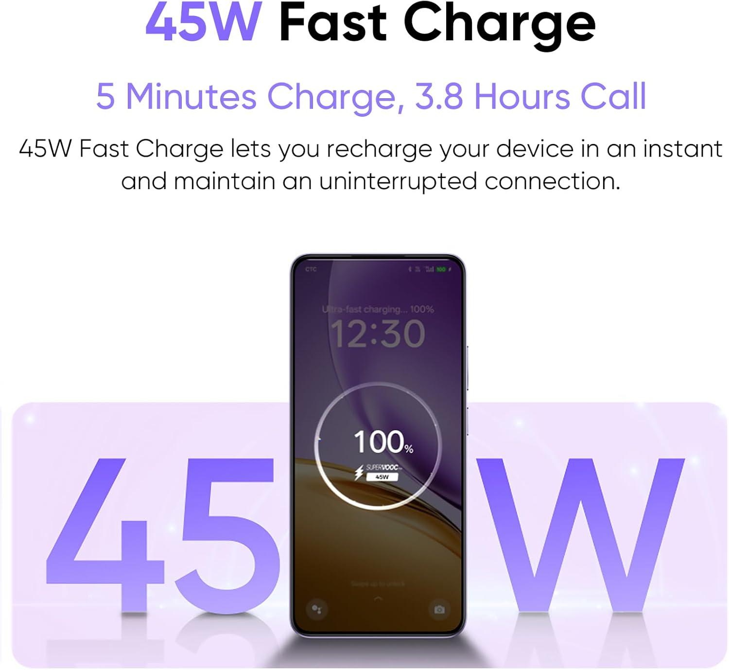 realme 14T 5G Móvil Smartphone 8+256GB,Dimensity 6300 5G Chipset,50MP Ai Camera,6.67'' 120Hz Super AMOLED Display,5260mAh Massive Battery,Dual Sim,NFC,Morado - 2