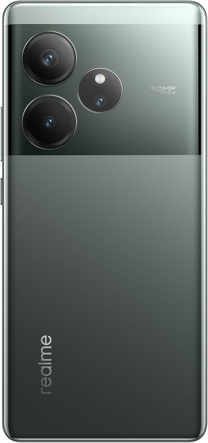 realme GT 6 5G Teléfono Móvil 8+256 GB, Procesador Snapdragon 8s de 3.ªgeneración, Pantalla ultrabrillante de 6000 nits, Cámara Sony LYT-808 con OIS, Carga SUPERVOOC de 120 W, Verde, sin Adaptador - 5
