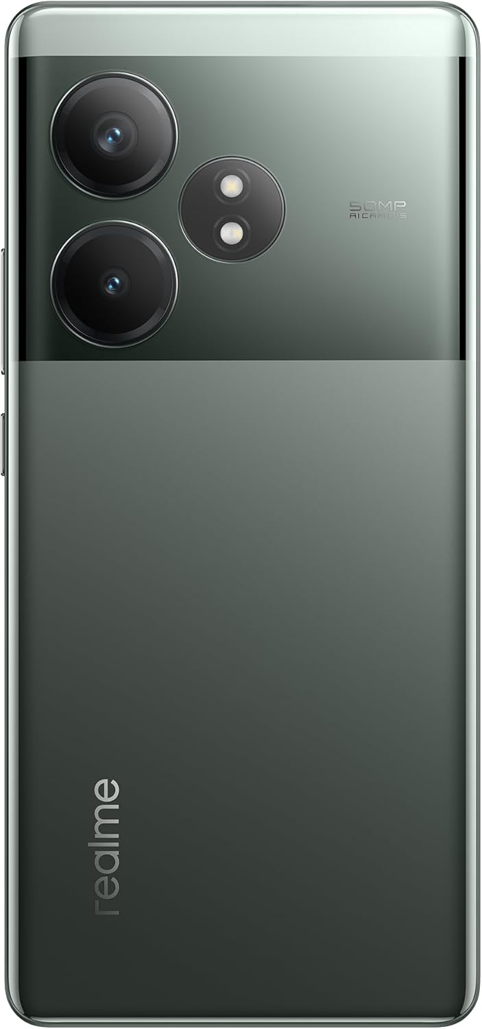 realme GT 6T 5G Teléfono Móvil 8+256 GB, Snapdragon® 7+ de 3.ª generación, Pantalla ultrabrillante de 6000 nits, Cámara Sony de 50 MP con OIS, Gran batería de 5500 mAh, Verde, sin Adaptador - 5