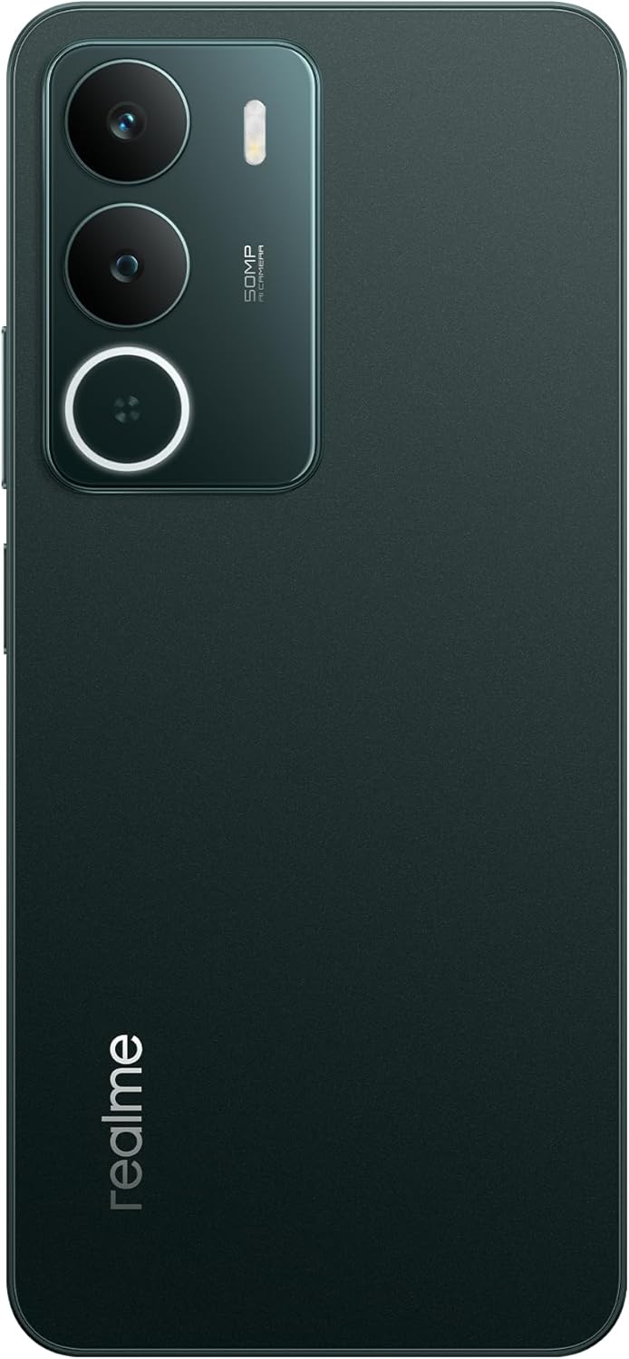 realme P3 Lite Smartphone 8+256 GB, cámara AI de 50 MP, procesador Octa-Core, Pantalla Eye Comfort a 120 Hz, protección ArmorShell, batería de 6000 mAh, Carga rápida de 15 W, Pine Green - 2