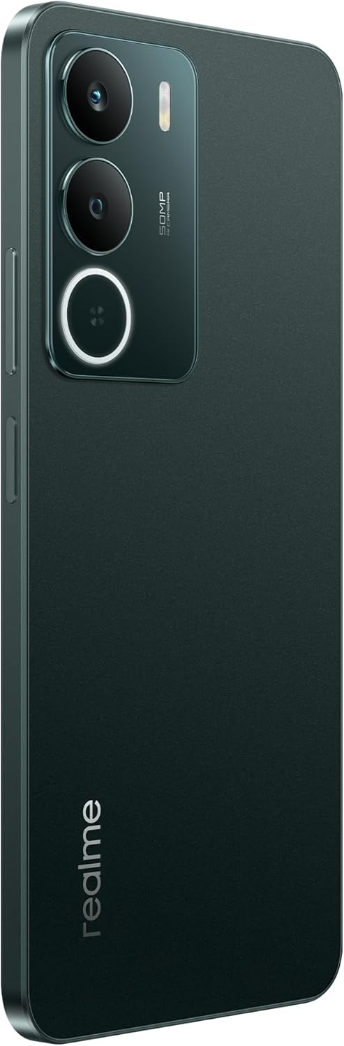 realme P3 Lite Smartphone 8+256 GB, cámara AI de 50 MP, procesador Octa-Core, Pantalla Eye Comfort a 120 Hz, protección ArmorShell, batería de 6000 mAh, Carga rápida de 15 W, Pine Green - 3
