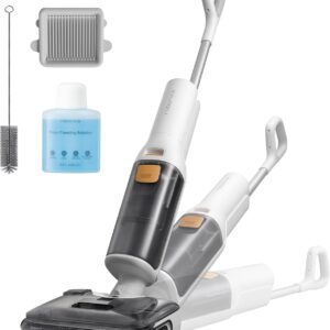 roborock F25 GT Aspiradora en Seco y Húmedo, Aspiradora-Fregona Sin Cable de 20.000 Pa, Autolimpieza a 90 °C y Secado, Limpieza de Bordes, Diseño Plano de 180°, Compacta (12,5 cm), Ligera