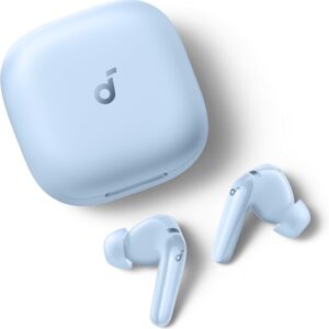 soundcore P31i Auriculares Inalámbricos Bluetooth de Anker, Cancelación de Ruido en Tiempo Real, Auriculares Traductores, Sonido de Alta Resolución LDAC, 50h de Uso, Carga Rápida, Audio Espacial, IP55