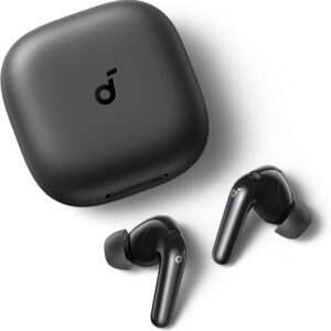 soundcore P31i Auriculares Inalámbricos Bluetooth de Anker, Cancelación de Ruido en Tiempo Real, Auriculares Traductores, Sonido de Alta Resolución LDAC, 50h de Uso, Carga Rápida, Audio Espacial, IP55