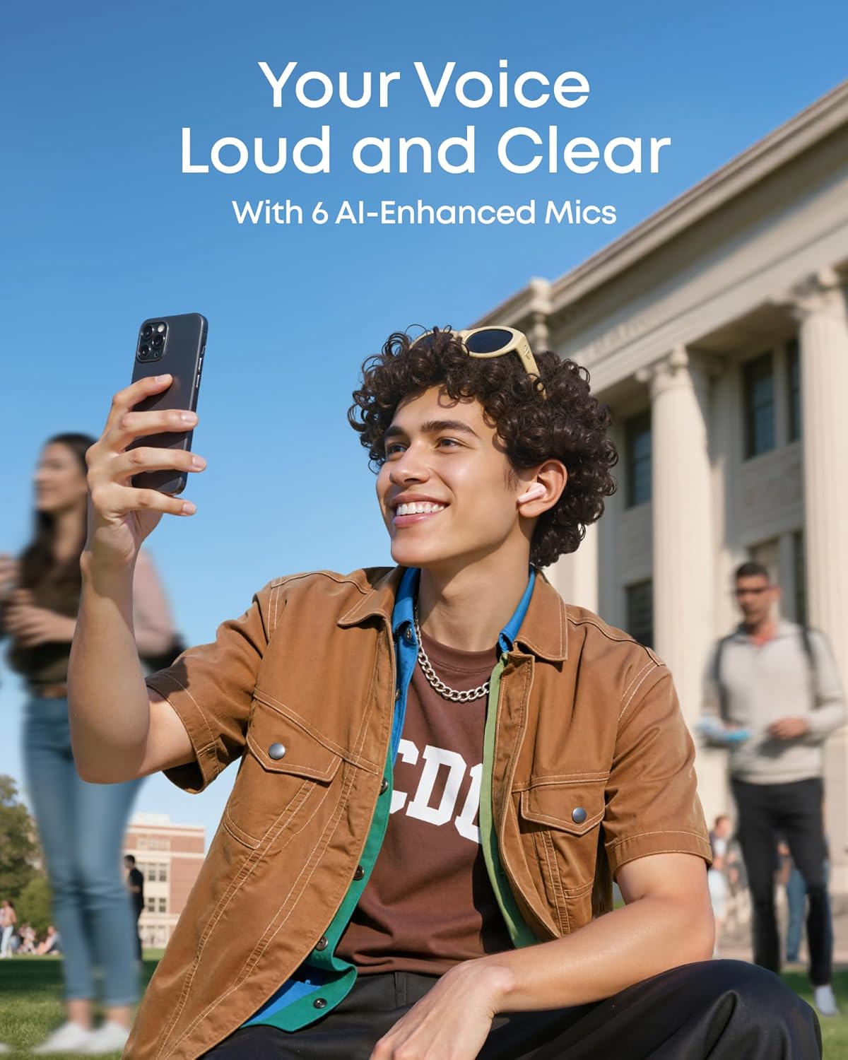 soundcore P31i Auriculares Inalámbricos Bluetooth de Anker, Cancelación de Ruido en Tiempo Real, Auriculares Traductores, Sonido de Alta Resolución LDAC, 50h de Uso, Carga Rápida, Audio Espacial, IP55 - 6