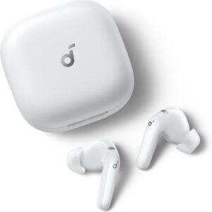 soundcore P31i Auriculares Inalámbricos Bluetooth de Anker, Cancelación de Ruido en Tiempo Real, Auriculares Traductores, Sonido de Alta Resolución LDAC, 50h de Uso, Carga Rápida, Audio Espacial, IP55