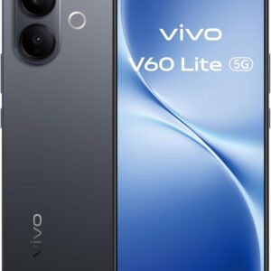 vivo V60 Lite Móvil 5G, 12+12GB RAM extendida 512GB ROM, Dimensity 7360-Turbo, Cámara 50MP, Vídeo 4K, Pantalla 6,7’’ 120 Hz AMOLED, Batería 6500 mAh, Carga rápida 90W, telefono móvil con IA, Black
