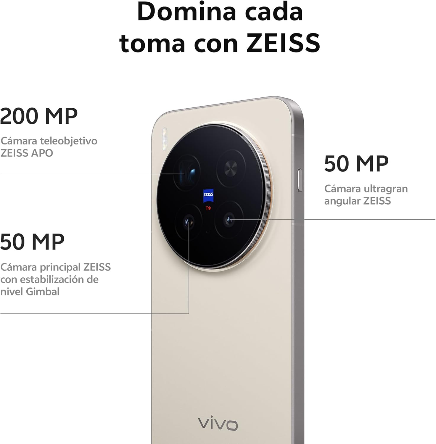 vivo X300 Pro Móvil 5G, 16GB + 512GB, Pantalla Plana de 6,78", cámara con teleobjetivo ZEISS APO de 200MP, procesador MediaTek Dimensity 9500, Smartphone con Kit de fotográfico, 4 años de garantía - 3