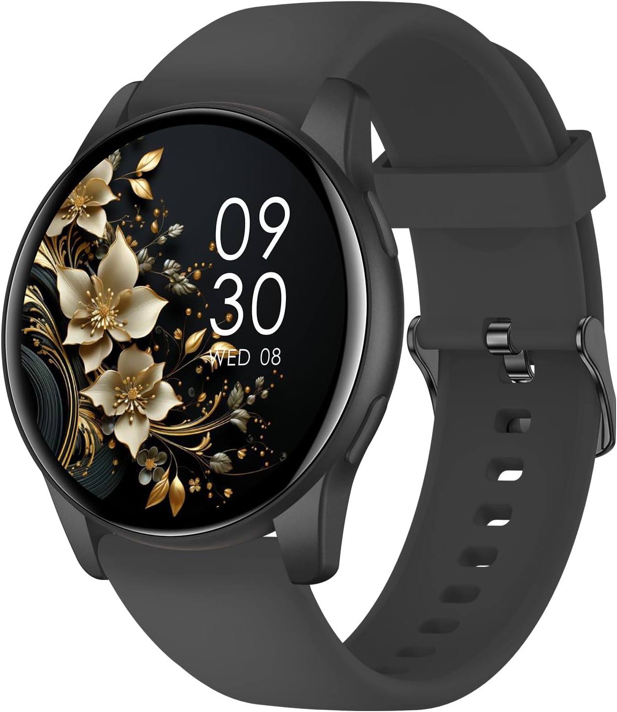 AcclaFit Reloj Inteligente Hombre Mujer con Llamadas Bluetooth, Smartwatch Esfera Redonda 1,38" con 147+ Modos Deportivos, Pulsómetro, Monitor de Sueño, IP68 Impermeable, Compatible con Android iOS - 1