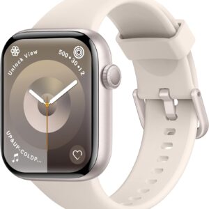 AcclaFit Reloj Inteligente Mujer Hombre, 1.85" Smartwatch con Llamadas Bluetooth, 140+ Modos Deportivos con SpO2/Pulsómetro/Monitor de Sueño/Podómetro, Impermeable IP68 para Android iOS