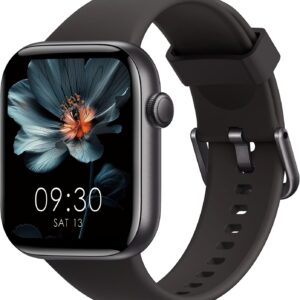 AcclaFit Reloj Inteligente Mujer Hombre, 1.85" Smartwatch con Llamadas Bluetooth, 140+ Modos Deportivos con SpO2/Pulsómetro/Monitor de Sueño/Podómetro, Impermeable IP68 para Android iOS