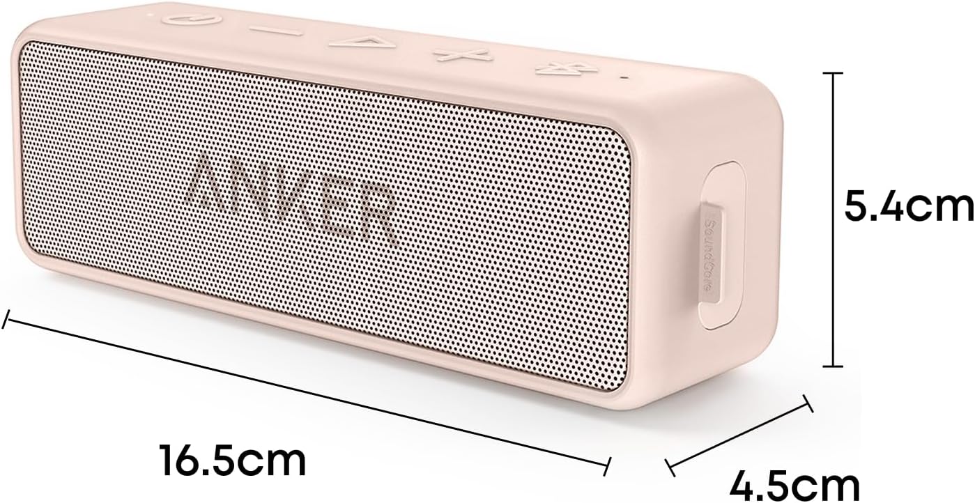 Anker Soundcore 2 Altavoz Bluetooth Portátil con Sonido Estéreo de 12 W, BassUp, IPX7 Resistente al Agua, 24 Horas Reproducción, Emparejamiento Estéreo Inalámbrico, para hogar, Exterior y Viaje - 3