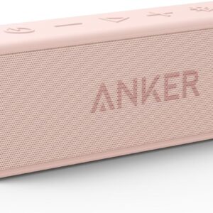 Anker Soundcore 2 Altavoz Bluetooth Portátil con Sonido Estéreo de 12 W, BassUp, IPX7 Resistente al Agua, 24 Horas Reproducción, Emparejamiento Estéreo Inalámbrico, para hogar, Exterior y Viaje