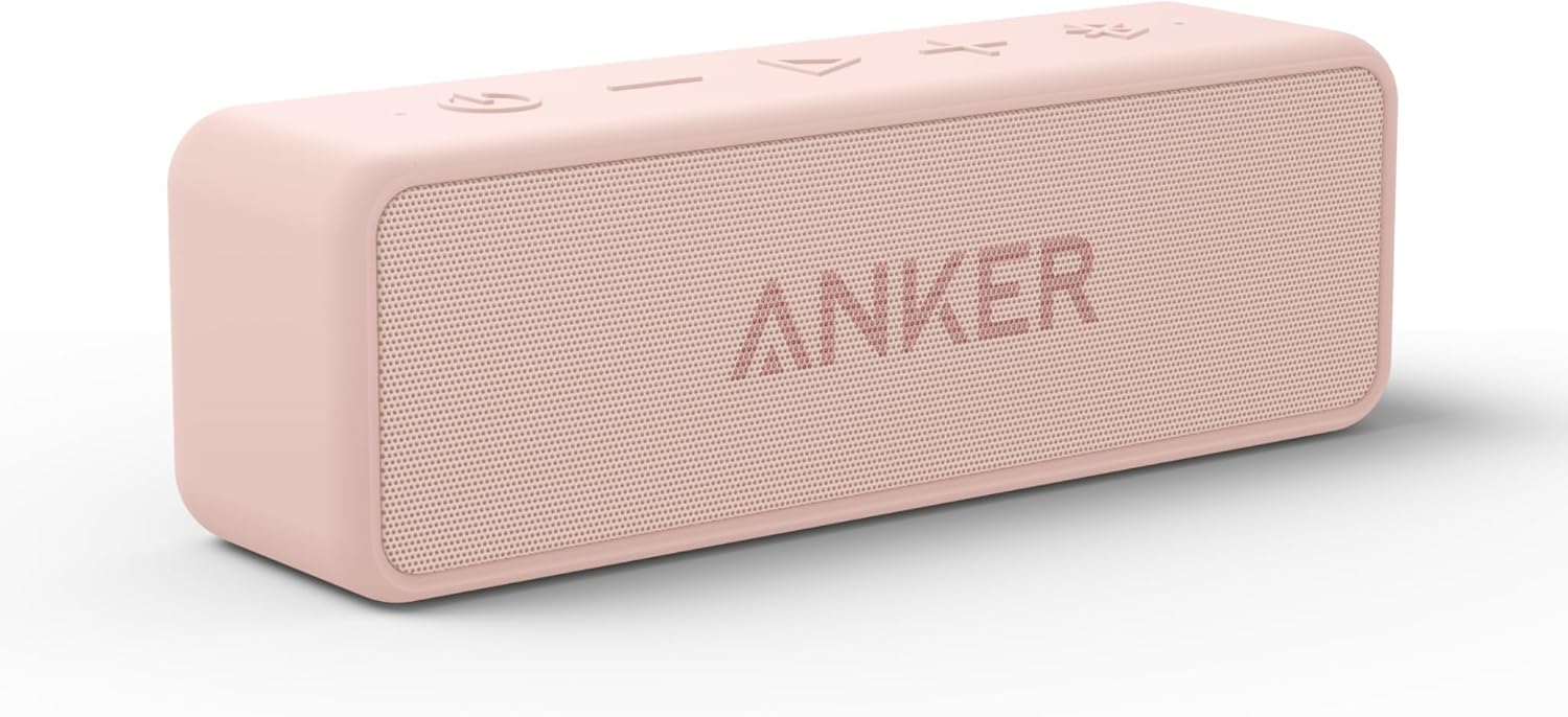 Anker Soundcore 2 Altavoz Bluetooth Portátil con Sonido Estéreo de 12 W, BassUp, IPX7 Resistente al Agua, 24 Horas Reproducción, Emparejamiento Estéreo Inalámbrico, para hogar, Exterior y Viaje - 1