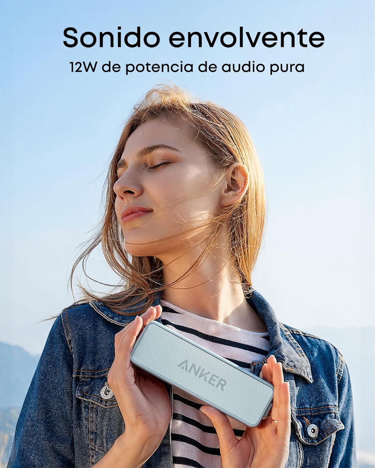 Anker Soundcore 2 Portable Bluetooth Speaker with 12W Stereo Sound, BassUp, IPX7 Waterproof, 24-Hour Playtime, Wireless Stereo Pairing, Speaker for Home, Outdoors, Travel - 3