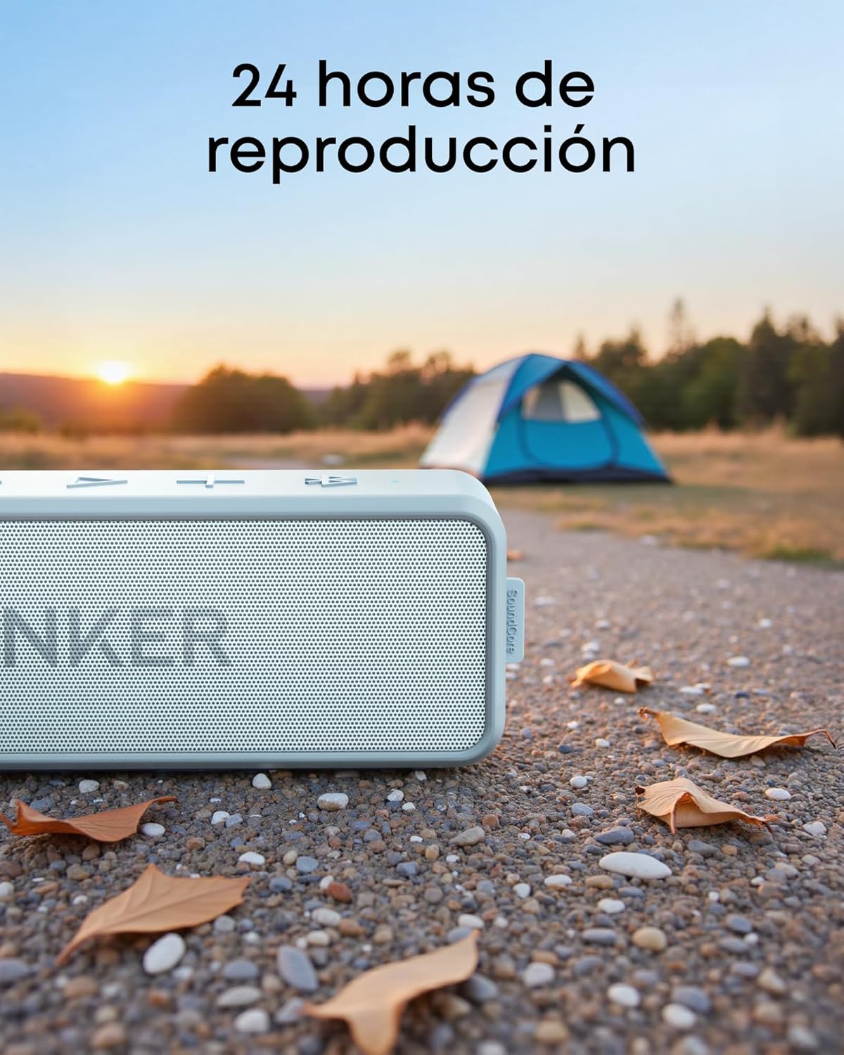 Anker Soundcore 2 Portable Bluetooth Speaker with 12W Stereo Sound, BassUp, IPX7 Waterproof, 24-Hour Playtime, Wireless Stereo Pairing, Speaker for Home, Outdoors, Travel - 5