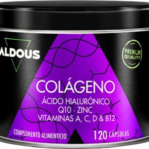 Colágeno Hidrolizado Puro + Ácido Hialurónico + Coenzima Q10 + Vitaminas y B12 + Zinc - 120 días Máxima Dosis - Formula Avanzada - Colágeno para las Articulaciones Fuertes, Piel Tersa y Energía