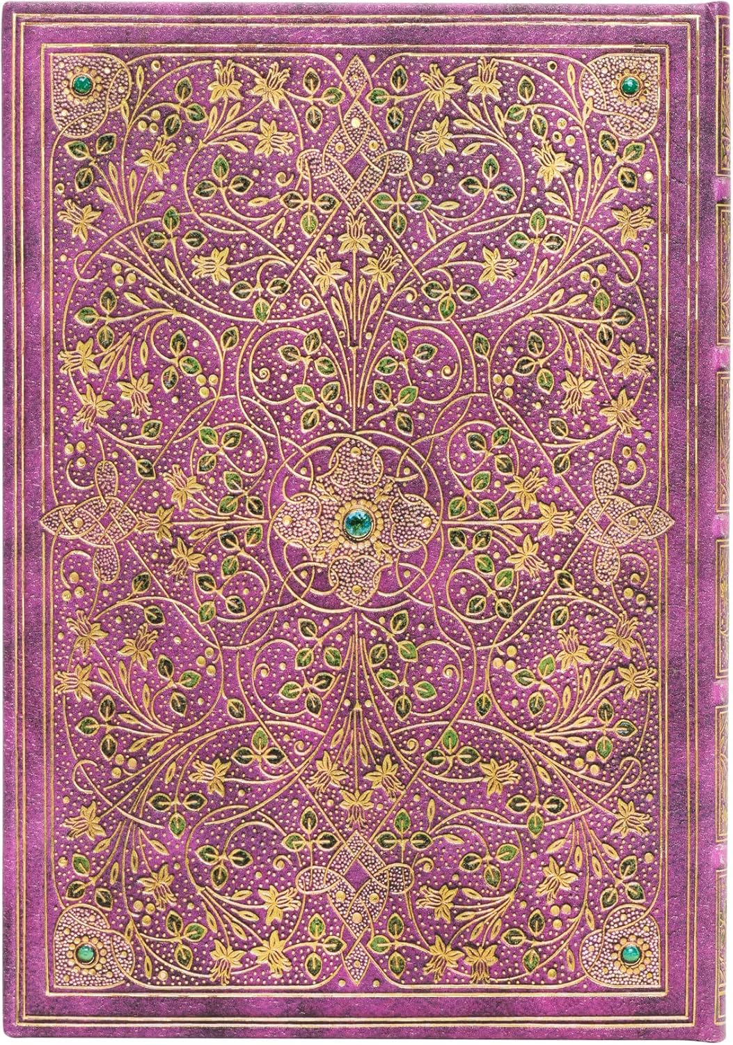 Diamond Jubilee (Sangorski & Sutcliffe) Midi Unlined Hardcover Journal: Hardcover, 120 gsm, ribbon marker, memento pouch, elastic closure, book edge printing - 3