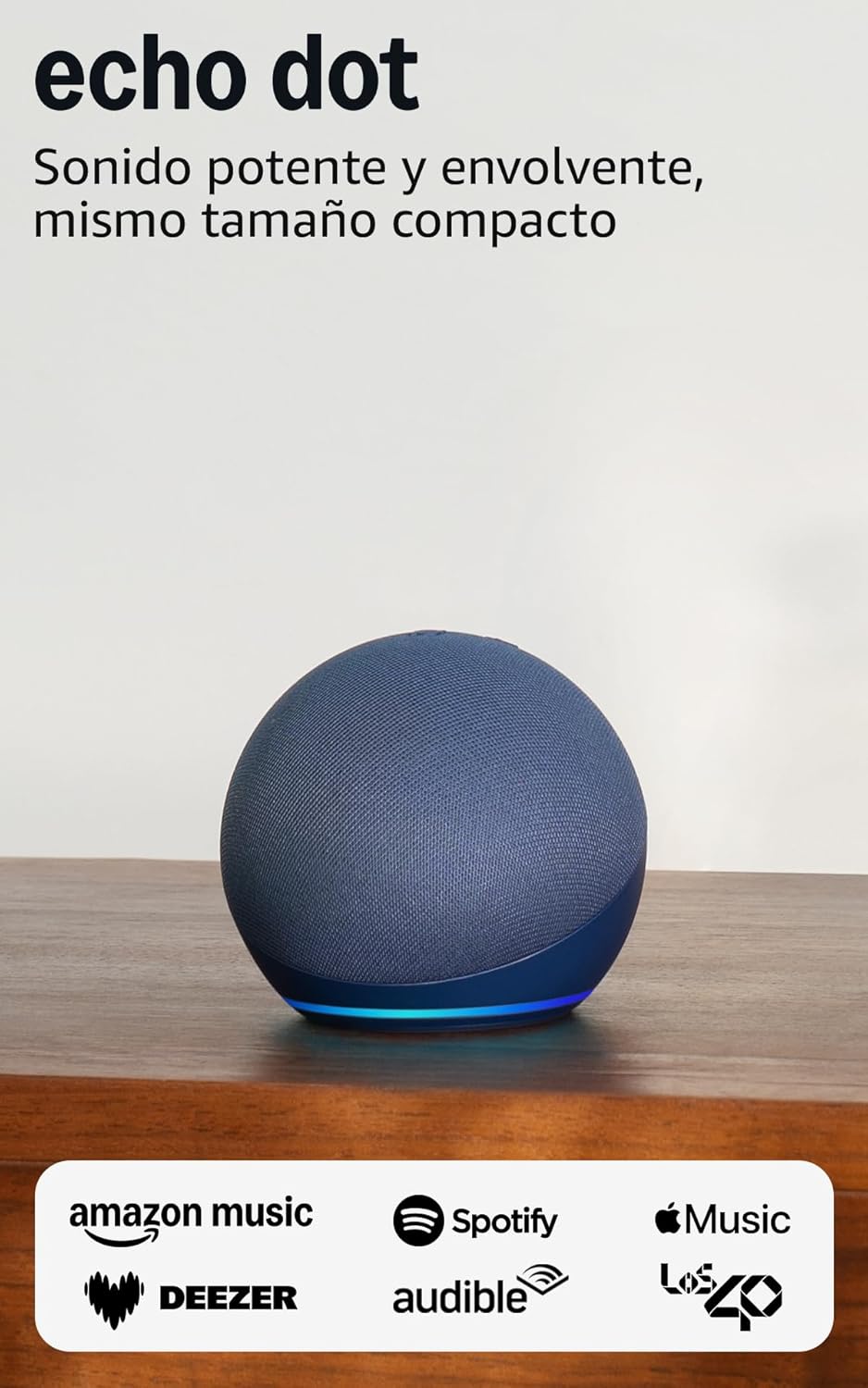 Echo Dot (Última generación) | Altavoz inteligente wifi y Bluetooth, con sonido más potente y de mayor amplitud | Azul marino, con Acceso Anticipado a Alexa+ - 1