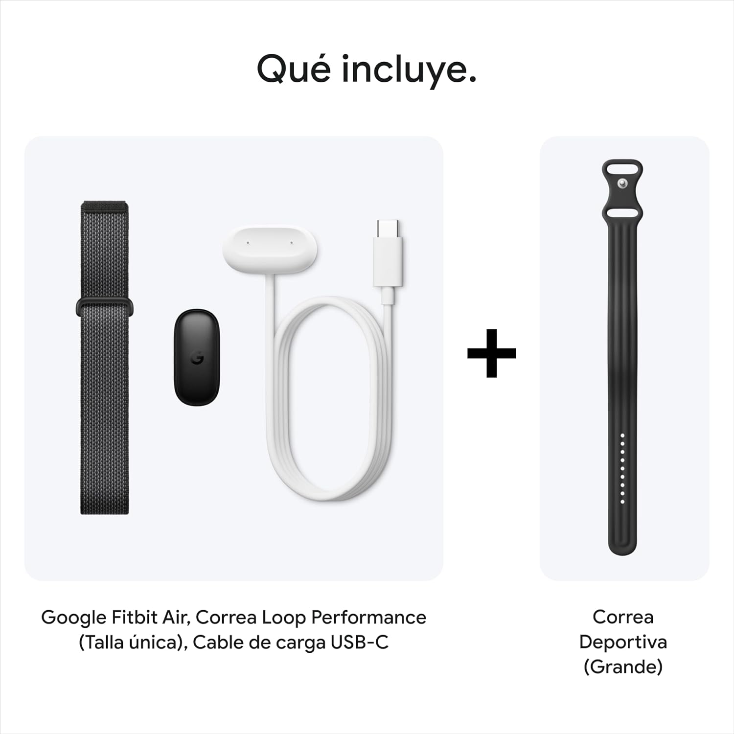 Google Fitbit Air - Pulsera de Actividad sin Pantalla con monitorización de la Actividad física - Compatible con iOS y Android - Obsidiana + Correa Deportiva de Fitbit Air - Obsidiana, Grande - 3